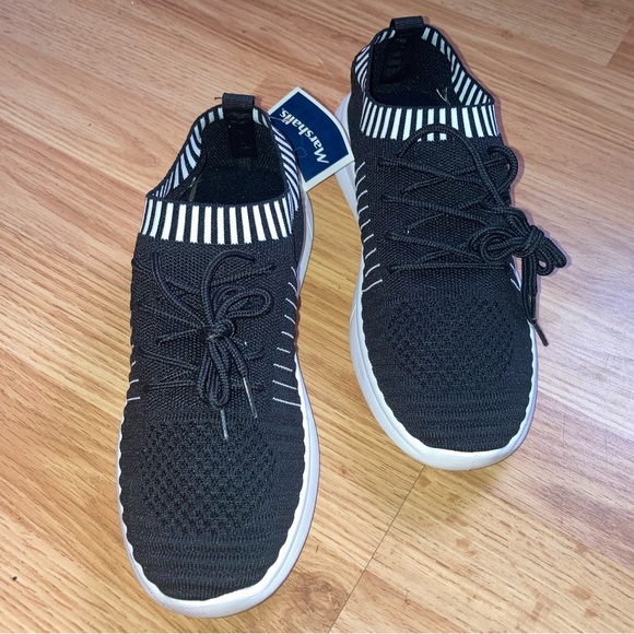 NWT Danskin Energy Black Sock Style Textile Sneakers Athleisure sz 8 - Picture 3 of 11